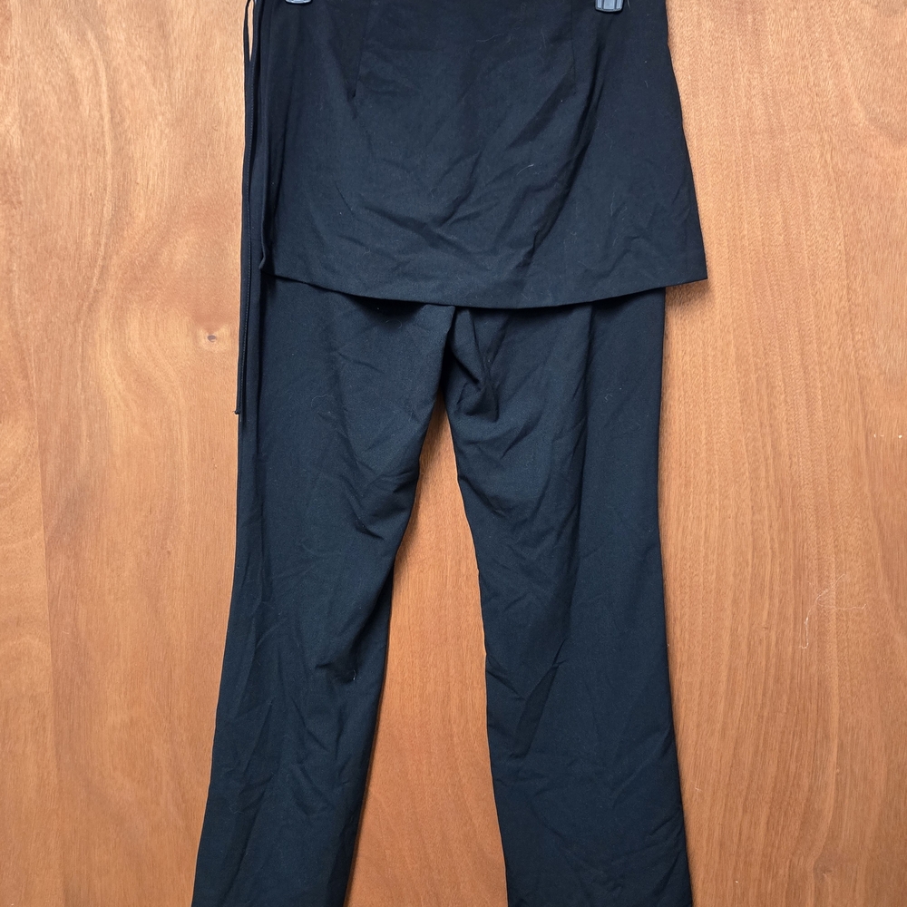 NWT Future Collective Women's Mid-Rise Straight Leg Two-Fer Tailored Pants